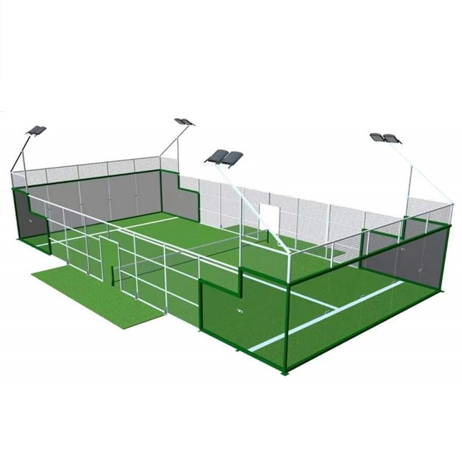 Padel 2024 haoran New Design Padel Panoramic Sport Paddle Tennis Court Factory Price