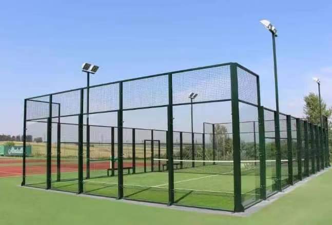 2024 Wholesale China Panoramic Paddle Tennis Court Hot Dip Galvanized Steel Material outdoor padel court buy padel court