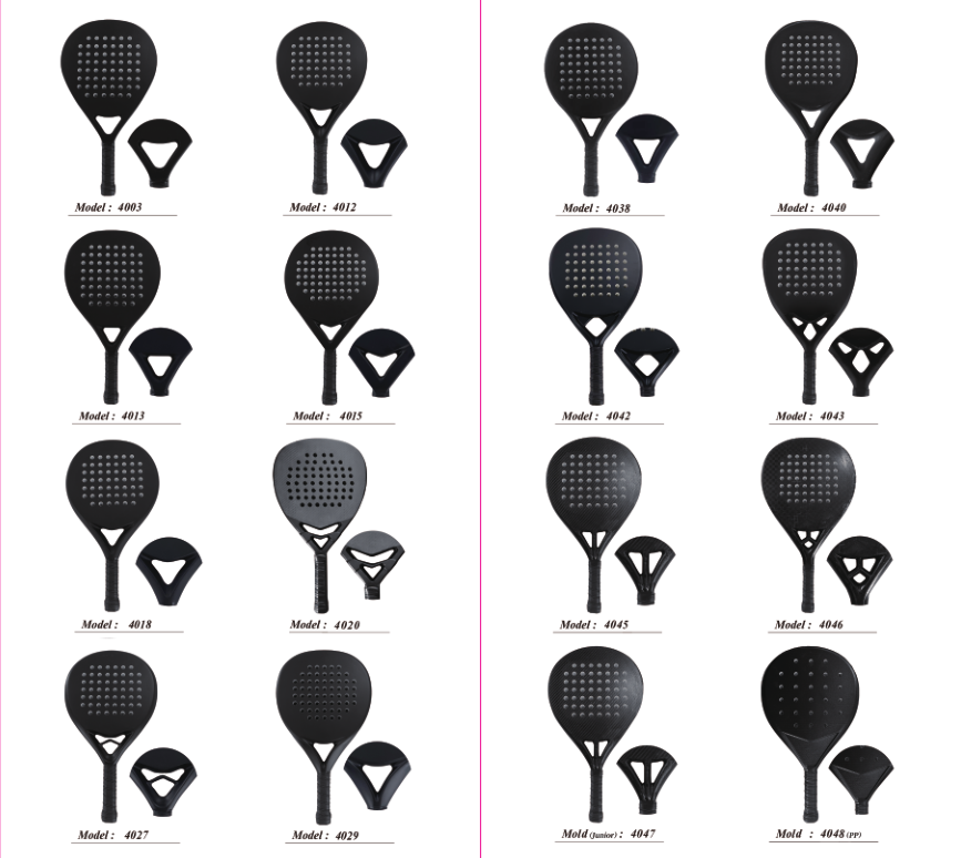 diamond/teardrop/round shape custom logo light weight high quality pro fiberglass carbon 3k 12k 18k padel racket