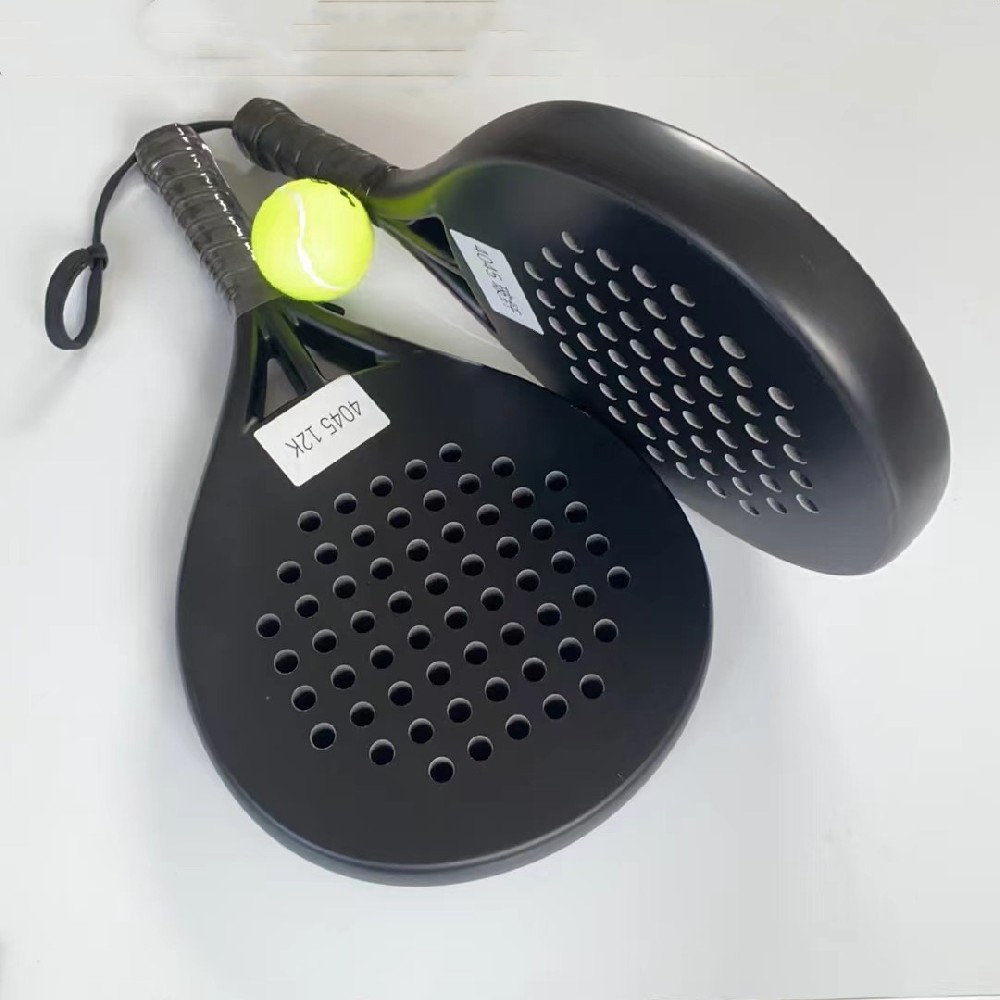Hot sale padel racket shape custom logo high quality pro fiberglass carbon 3K 12K 18K