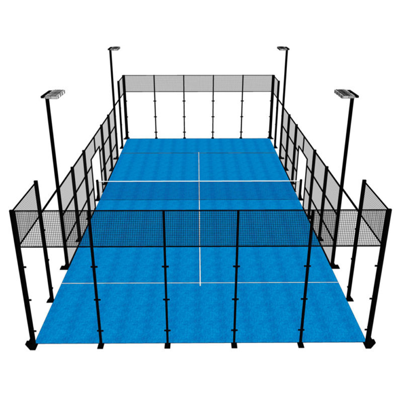 buy Indoor/Outdoor 2024 New Style Panoramic Padel Tennis Court padel for chile and peru paddle court