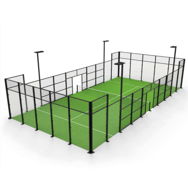 Cheap Factory Price Hotsale Outdoor Portable Full Set Of Panoramic Padel Tennis Sport Courts